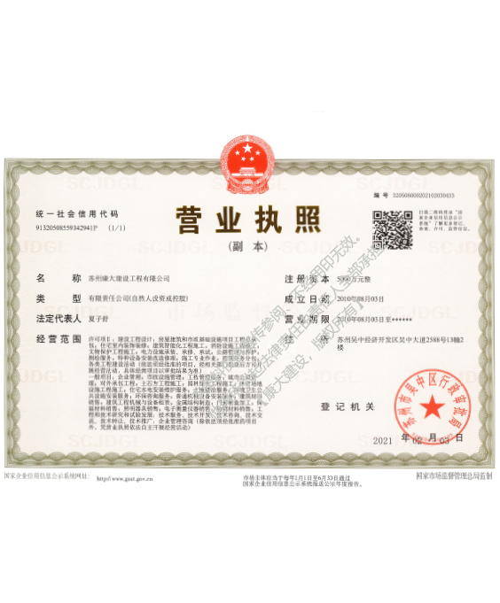 營業執照（副本）